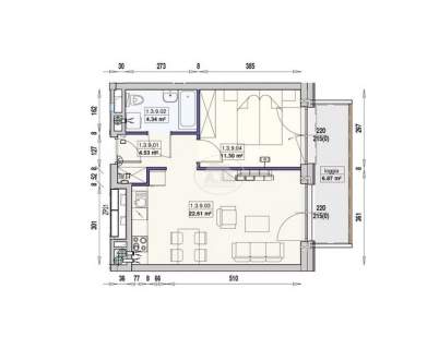 Kompaktowe mieszkanie Smart Home 2 pokoje