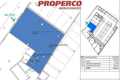 Nowy lokal usługi handel 153m2 centrum, ul.1 Maja
