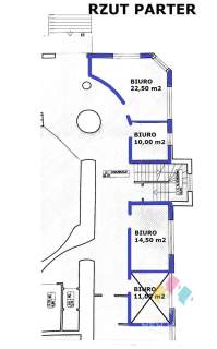 4 pomieszczenia biurowe 46m2 - parter, parking