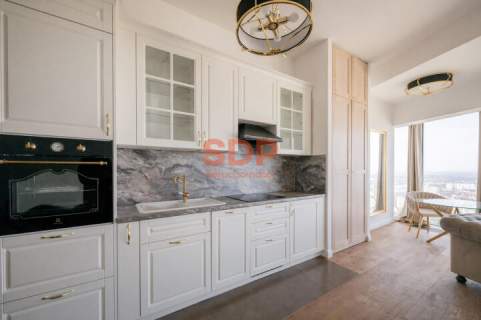 Apartament w stylu glamour na 28. piętrze z widokiem na Wrocław