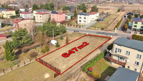 Działka budowlana z projektem domu   Dobieszowice