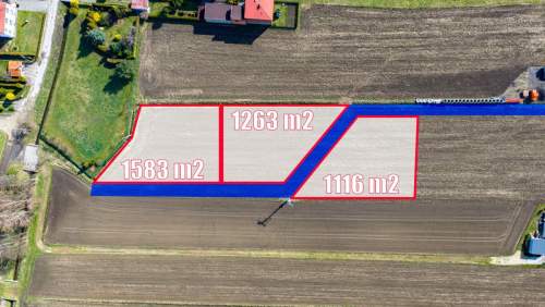 Paniówki, działki pod dom od 1116 m 