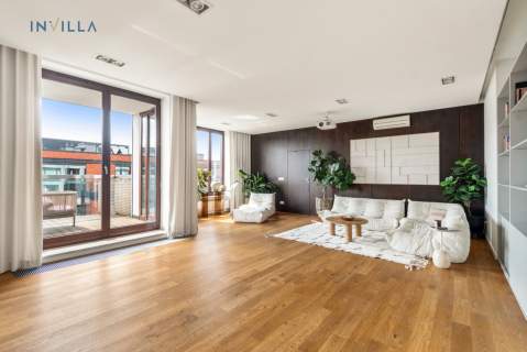Penthouse z tarasem w sercu Powiśla