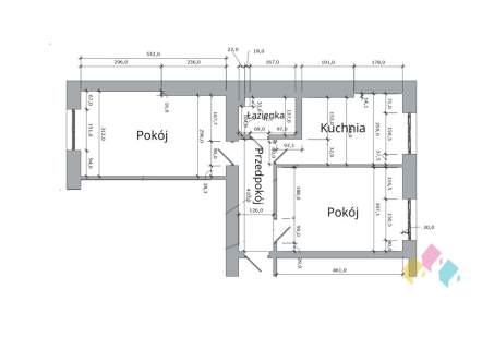 45 m2, ul. Kościuszki, centrum, 2 pokoje