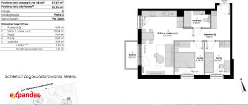 PROMOCJA 3 pokoje, balkon, miejsce, komórka