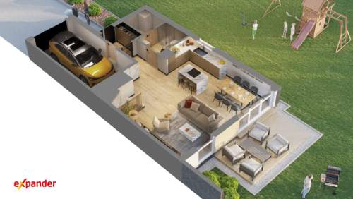 Bliźniaki z dużą działką 460 m2 Kameralna zabudowa 7 budynków
