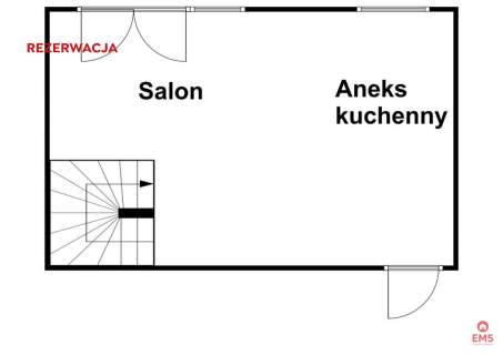 Nowoczesny skrajny szeregowiec z dużym ogrodem 