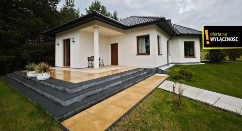Parterowy dom premium 2 tarasy dom gościnny
