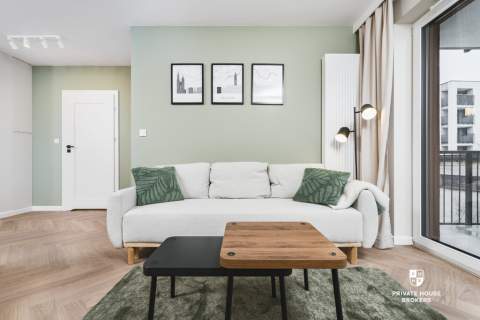 Klimatyzowany apartament z balkonem, Bronowice