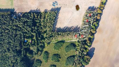 Powstające osiedle domów na kolonii wsi Mokiny.