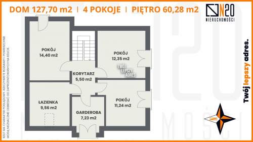 Dom bliźniaczy 127,7 m działka 509 m Brzezie