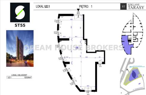 Lokal na wynajem w ST55 120m2