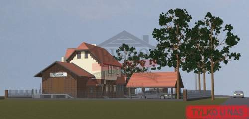 SPÓROK/Klimatyczna stacja mały domek 35m2