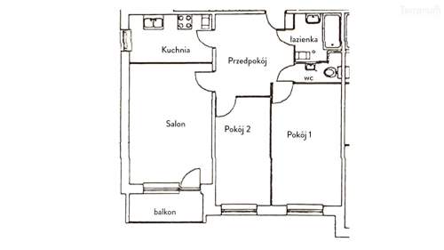 3 pokoje w zieleni loggia Bemowo 68,9 m