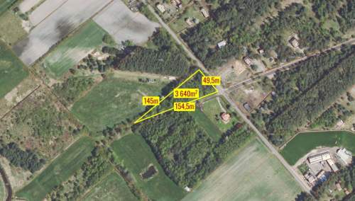 Działka budowlana z własnym stawem Kamińsko 3579m2
