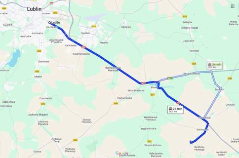 Siedlisko na wsi 35 km od Lublina.