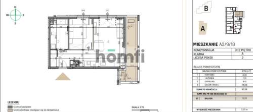 Dwupokojowe mieszkanie z balkonem 10 m