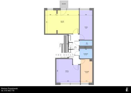 3 pokoje z balkonem 450 m od Sadyba Best Mall