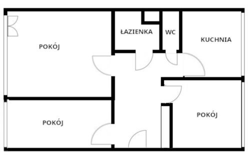 mieszkanie 54 m2 Legnica os.Kopernika, bezpośrednio