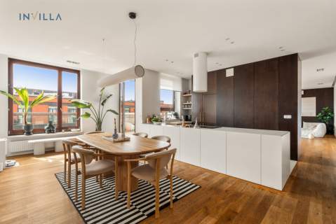 Penthouse z tarasem w sercu Powiśla