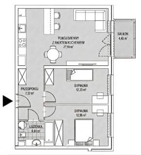 ApartamentPremium/Nowe/Balkon/64,77m /Lokum Siesta