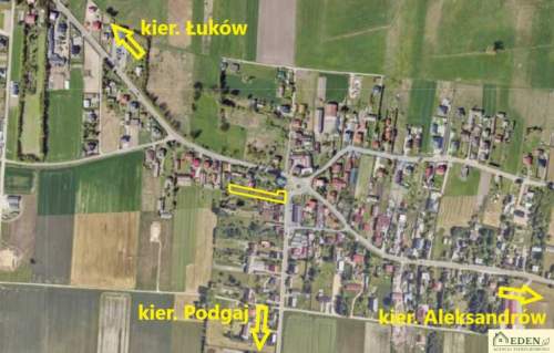 Działka budowlana pod dom lub usługi w Łazach pod Łukowem