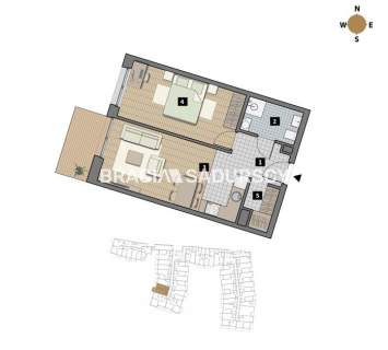 Dostępne mieszkania od 25m2 do 63m2. 