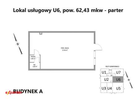 Gotowy lokal, usługi, gastro, medycyna W-w Brochów