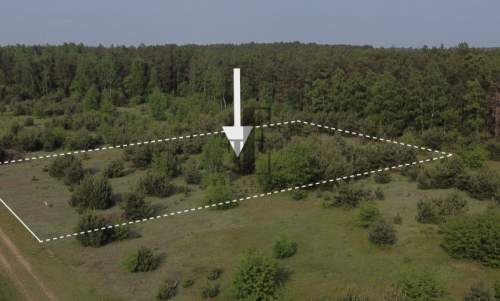 Działka na wsi z linią lasu Blisko rzeka WZ