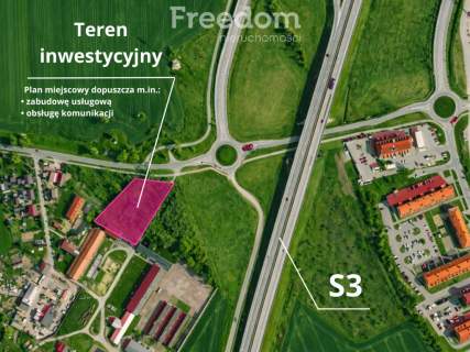 Działka usługowa przy S3   Międzyrzecz