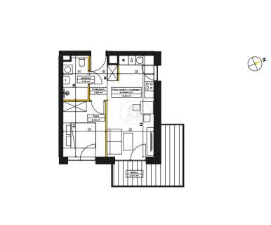 Komfortowe dwupokojowe mieszkanie Duży balkon