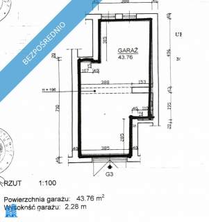 GARAŹ 44 m2 os. ALBERTYŃSKIE 26 - MAGAZYN / WARSZTAT
