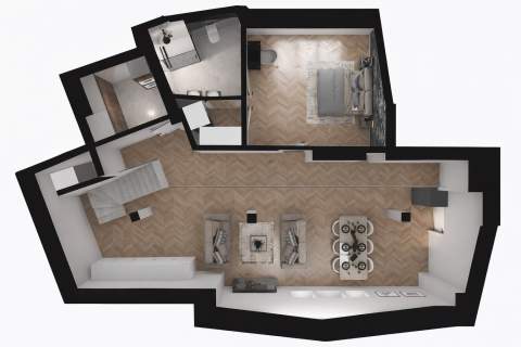 DWUPOZIOMOWY APARTAMENT - UL. WENECJA - 113,45 M2