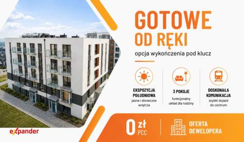 Gotowe 3 pokoje południowe