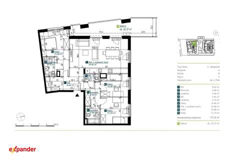 Apartament 4 pokoje przy Metrze Chrzanów-Bemowo