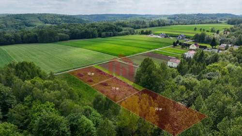 Widokowe działki pod lasem, 20 km od Rzeszowa