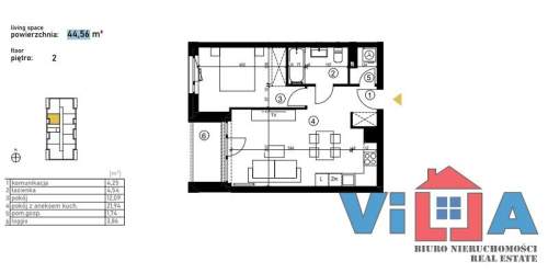 2-POKOJOWE MIESZKANIE W APARTAMENTOWCU 
