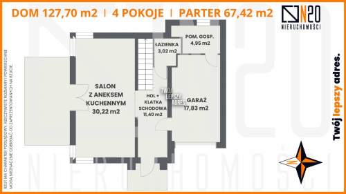 Dom bliźniaczy 127,7 m działka 509 m Brzezie