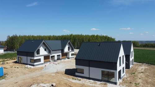Nowoczesne domy bliźniacze 154 m działka 500m 