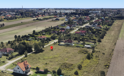 Działka budowlana 1219 m, MPZP, media w ulicy, Ruda Bugaj