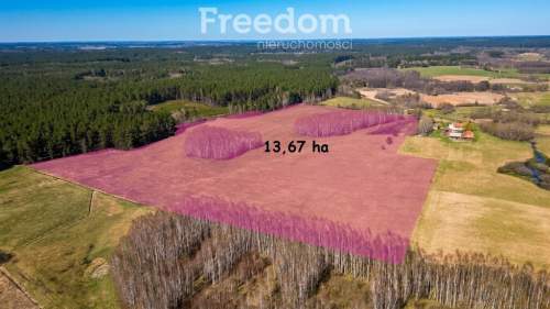 Duża działka 13,67 ha w malowniczej miejscowości