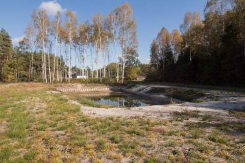 Działka budowlana z własnym stawem Kamińsko 3579m2