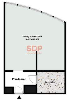 Apartament w stylu glamour na 28. piętrze z widokiem na Wrocław