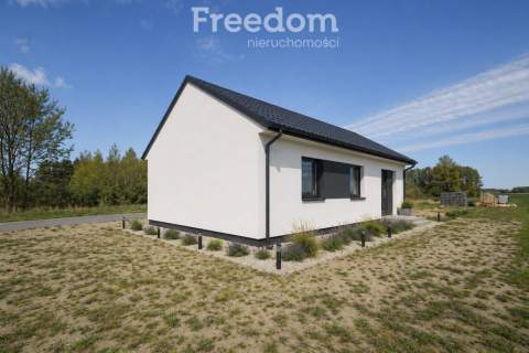 Nowy dom parterowy 82 m2, 4 pokoje w gm. Czastary