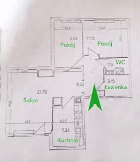 3 oddzielne pokoje tuż przy SGGW
