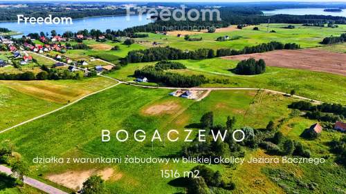 Bogaczewo działka budowlana 1516 m Mazury