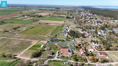 Działka 3412 m Mikoszewo , MPZP, ok. 2 km plaża