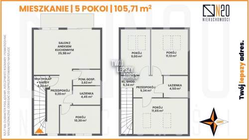 Nowe mieszkania w Wieliczce 5 pok.