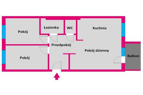 Funkcjonalne 3 pokojowe mieszkanie - Rzeszów