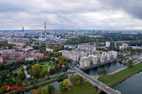 Słoneczne 2 pokoje nad Odrą 46 m duży balkon Reymonta
